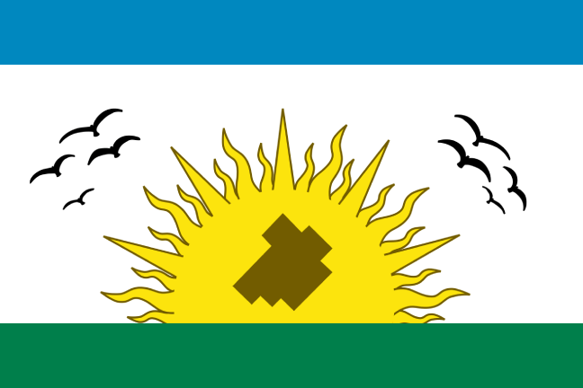 [Flag of General Viamonte District]