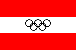 Austrian National Olympic Committee Flag
