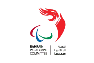 [Bahrain Paralympic flag]