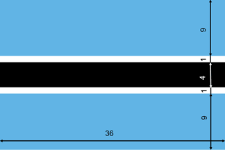 [Botswana flag construction sheet]
