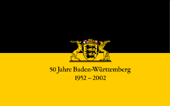 [Baden-W&uuml;rttemberg 1952-2002 Jubilee Flag (Germany)]