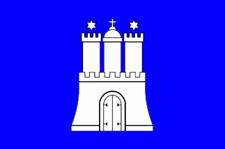 [HSV blue Hamburg flag variant (Football Club, Germany)]