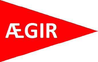 [Pennant of The Aegir Rowing Club]