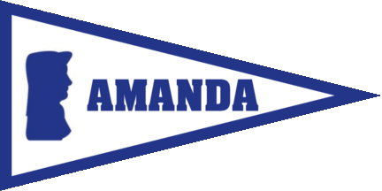 [Pennant of <strong>Amanda</strong> Motor Boat Club]