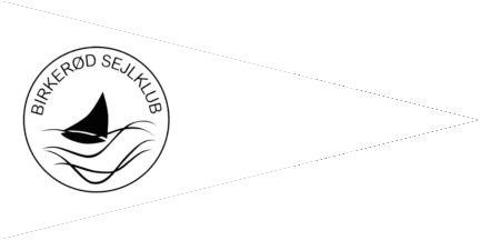 [white Pennant of Birkerød Sailing Club]