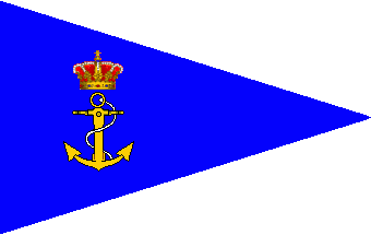 [Pennant of Sailing department of the Navy Sports Club]