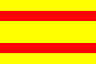 [Spanish Civil Ensign 1785-1927, in use in New Spain until 1821. By &Zcaron;eljko Heimer]