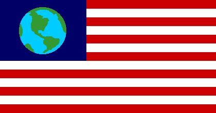 [Canton with earth globe, Americas showing]