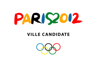 [Paris 2012 bid flag]