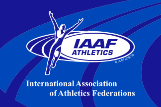 [International Association of Athletics Federations flag]
