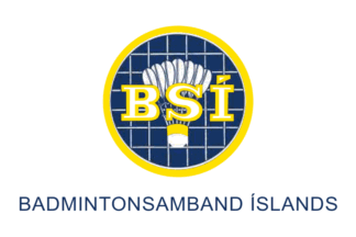 [Badminton Association of Iceland flag]