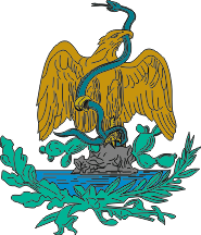 [Coat of arms of Mexico: 30 December 1880-31 December 1898.
	By Juan Manuel Gabino Villasc&aacute;n]