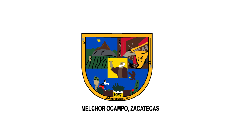 Flag of the municipality of Melchor Ocampo