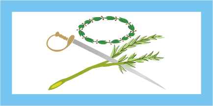 [Flag of truce of the self-proclaimed Am&eacute;rica Mexicana: 1815-ca. 1821. By Juan Manuel Gabino Villasc&aacute;n]