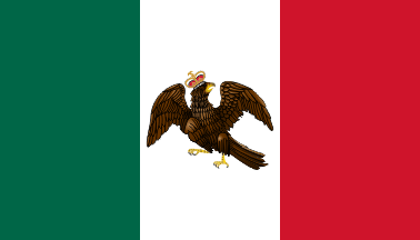[Mexican Empire flag: 2 Nov. 1821-14 April 1823. By Juan Manuel Gabino Villasc&aacute;n]