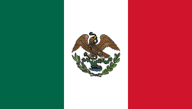 [Flag of Mexico: 14 April 1823-20 September 1863 / 15 July 1867-30 December 1880.
	By Juan Manuel Gabino Villasc&aacute;n]