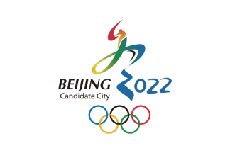 [Beijing Olympic candidate city flag]