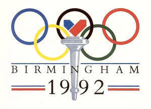 [The Olympic flag]