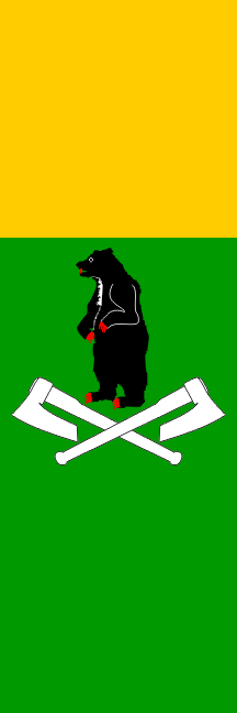 [Vertical flag of Loski Potok]