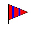 [Weather warning flag]