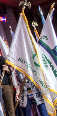 [Flag of Monitor Township, Michigan]
