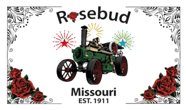 [flag of Rosebud, Missouri]
