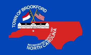[flag of Brookford, North Carolina]