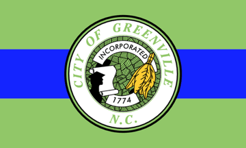 [flag of Greenville, North Carolina]