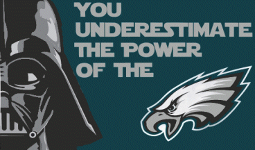 [Philadelphia Eagles Darth Vader flag]