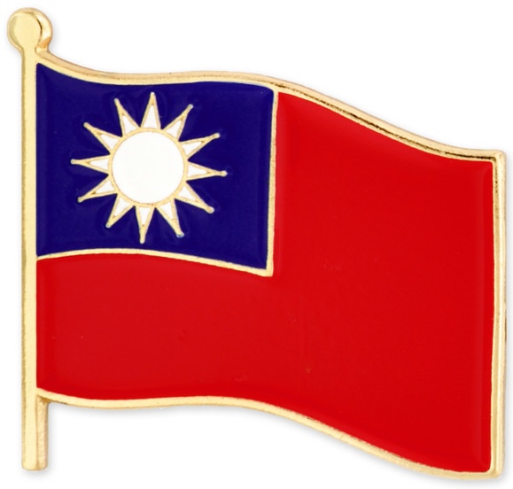 [flag pin]
