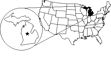 [Saginaw Ojibwe (Chippewa) - Michigan map]