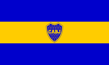 [Club Atl�tico Boca Juniors flag with emblem]