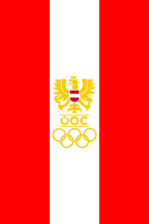 Austrian National Olympic Committee Flag