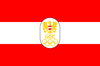 Austrian National Olympic Committee Flag