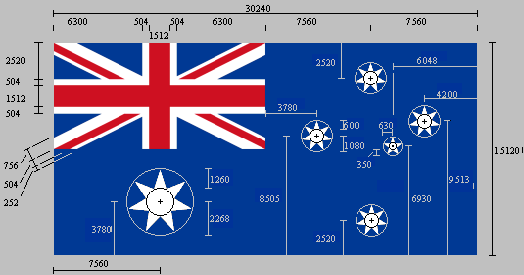 reductor regnskyl Elendighed Construction Details of the Australian Flag