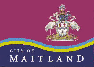 maitland city flag nsw australia fotw ns md au