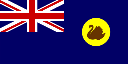 [Variant WA flag with brown swan]