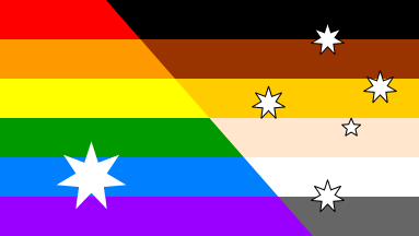 [Canberra bear pride flag]
