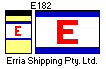 [Erria Shipping Pty. Ltd. houseflag and funnel]