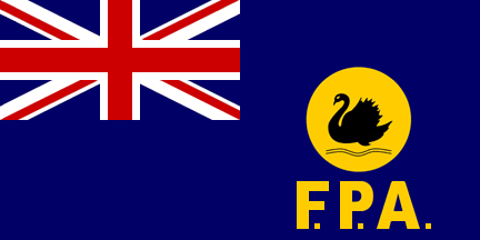[Fremantle Port Authority flag with ripples]