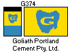 [Goliath Portland Cement Pty. Ltd. houseflag and funnel]