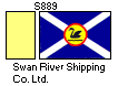 [Swan River Shipping Co. Ltd. houseflag and funnel]