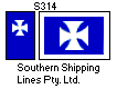 [Southern Shipping Lines Pty. Ltd. houseflag and funnel]