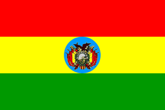 Hand BOLIVIAN NATIONAL FLAGS 5x3 Feet 3x2 BOLIVIA STATE CREST FLAG 
