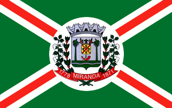 [Flag of Miranda, MS (Brazil)]