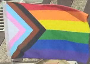 [Quebec Gay Pride flag]