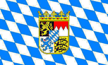 [Flag Variant, Horizontal Lozengy with 'Middle' Arms (Bavaria, Germany)]