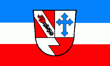 [Volkenschwand municipal flag w/ CoA]