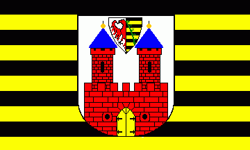 [Lauenburg flag with CoA]