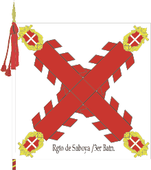 Saltire Raguly Regimental Colour of the Regiment of Line Infantry